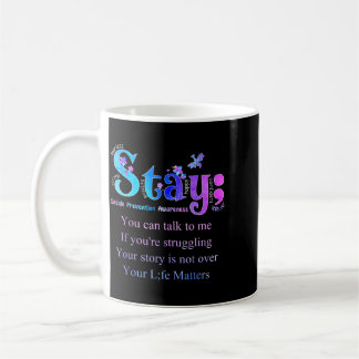 Caneca De Café Fique Conscientização Prevenção Conscientização
