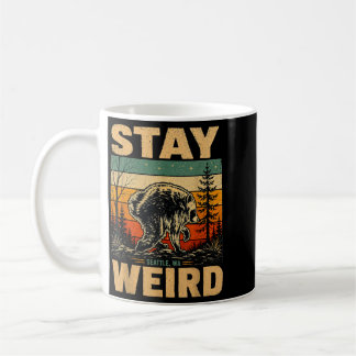 Caneca De Café Fique Estranho Timothy Raccoon Engraçado