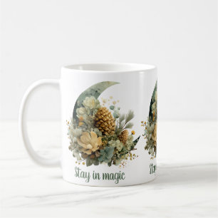 Caneca De Café Fique na Magic Winter Moon Design