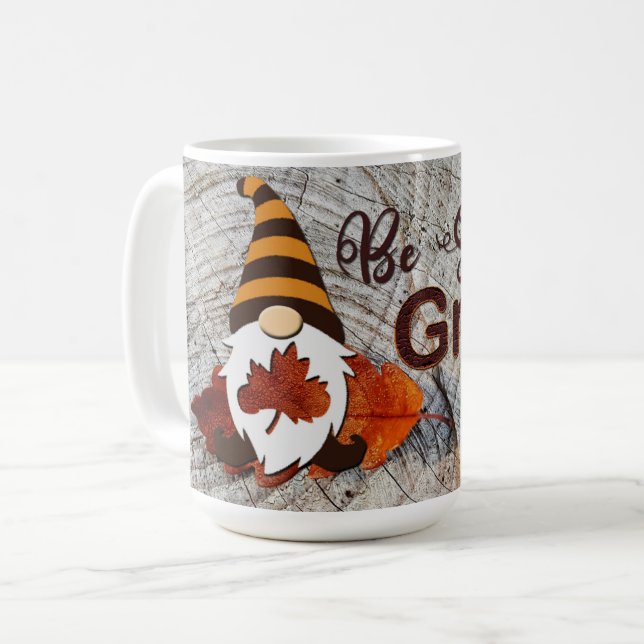 Caneca De Café Fique parado e Gnome - Gnome de Inspiração PERSONA (Frente Esquerda)