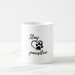 Caneca De Café Fique Pawsitive Mug