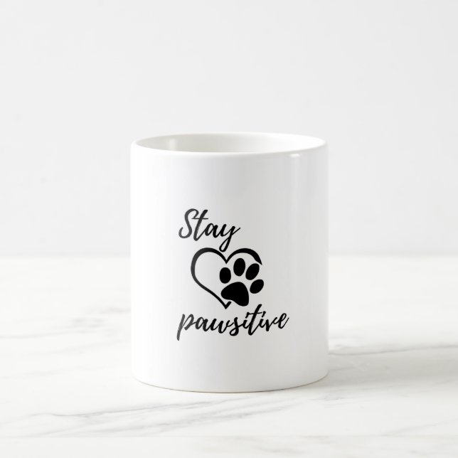 Caneca De Café Fique Pawsitive Mug (Centro)