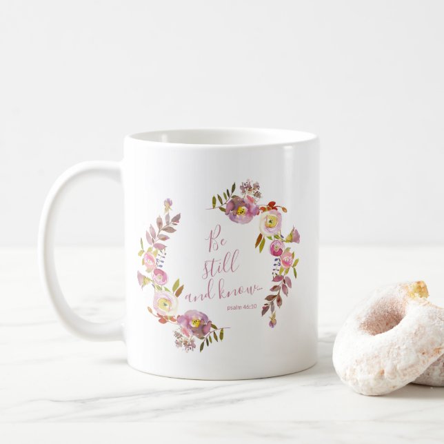 Caneca De Café Fique quieto E Saiba (Com Donut)