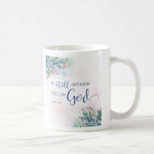 Caneca De Café Fique quieto e saiba que sou Deus, Ps 46:10