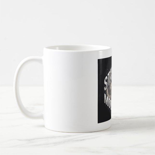 Caneca De Café Fique Selvagem Criança da Lua Lua Cheia Celestial (Esquerda)