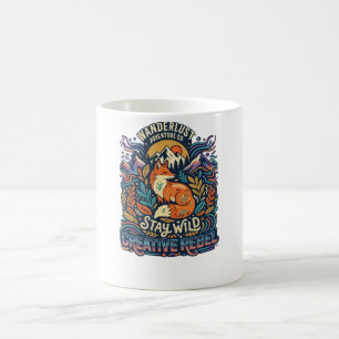 Caneca De Café Fique Selvagem – Espírito Livre para Almas Aventur