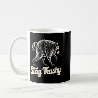 Caneca De Café Fique Trashy Jimothy Retrô Guaxinim Seattle Engraç