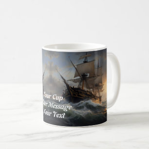 Caneca De Café Fire and Foam: A nave inglesa de 1805