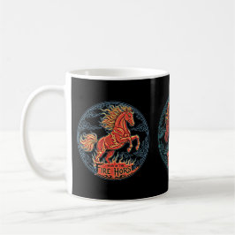 Caneca De Café Fire Horse Mug