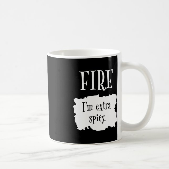 Caneca De Café Fire Hot Packet Halloween Taco Eu sou Extra Spicy  (Direita)