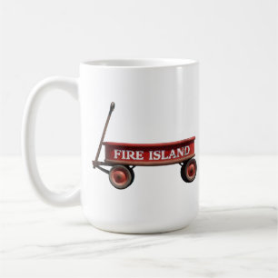 Caneca De Café Fire Island red wagon kismet grole pines saltaire