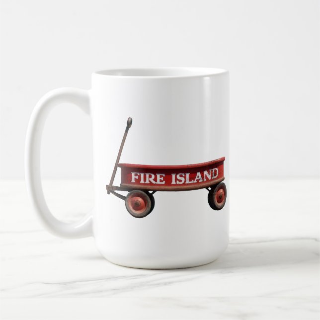 Caneca De Café Fire Island red wagon kismet grole pines saltaire (Esquerda)