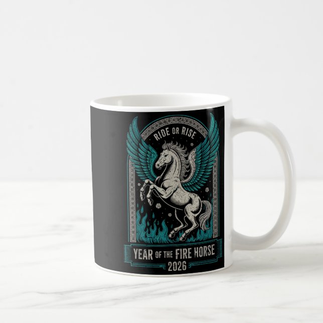 Caneca De Café Fire Year Of The Horse – Chinese Zodiac New Year 2 (Direita)