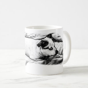 Caneca De Café Fireside Terrier com Especkles de Neve