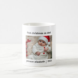 Caneca De Café First Christmas As Dad Mug