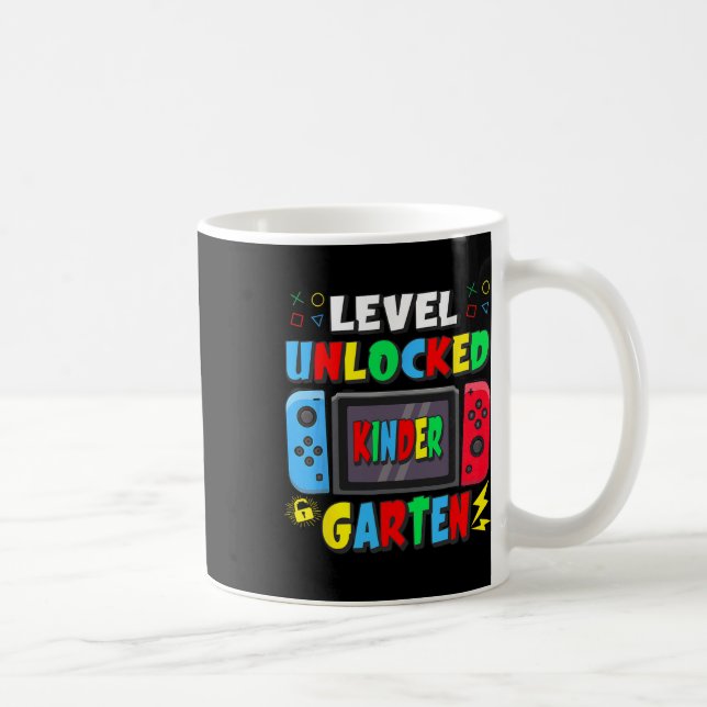 Caneca De Café First Day Of Kindergarten Level Unlocked Game Ck T (Direita)