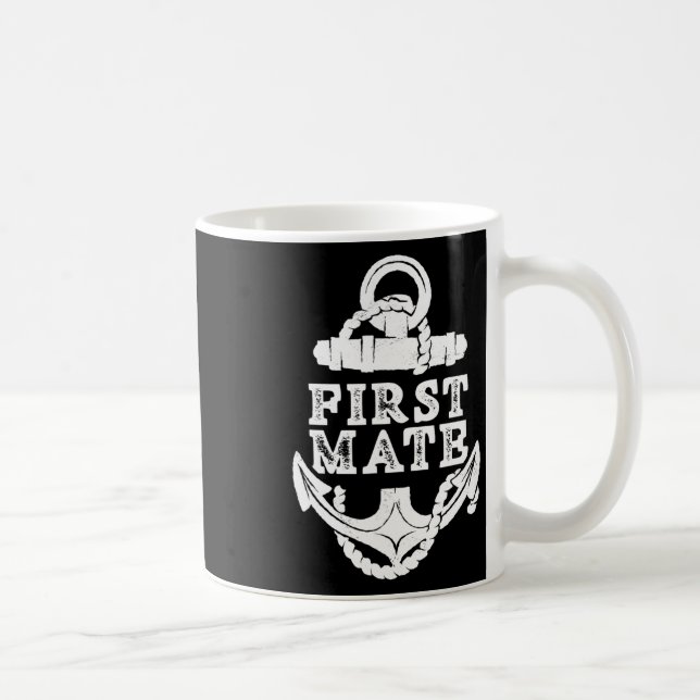 Caneca De Café First Mate Yacht Ship Sea Boat  (Direita)