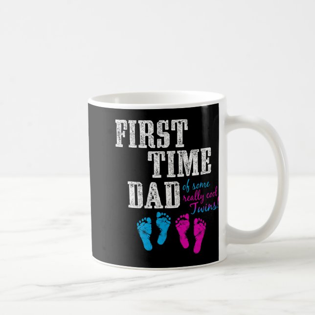 Caneca De Café First Time Dad, Daddy Of Bg Twins, Father's Day Gi (Direita)