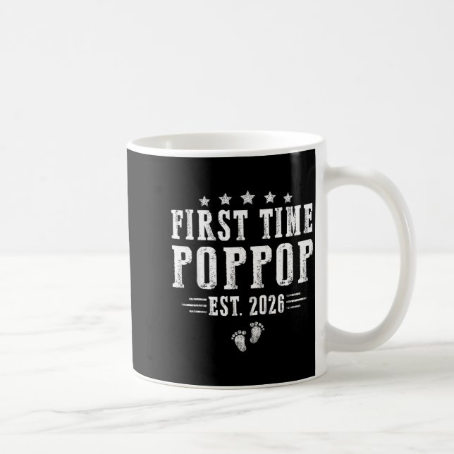 Caneca De Café First Time Pp Est.2026 Father's Day Promoted To Pa (Direita)