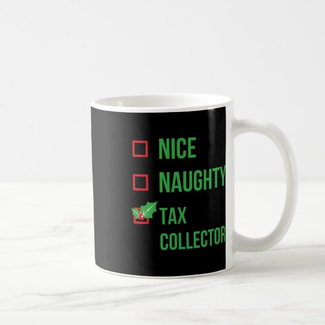 Caneca De Café Fisco-Cobrador Funny Pajama - Presente de Natal (Direita)