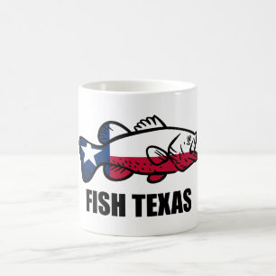 Caneca De Café Fish Texas