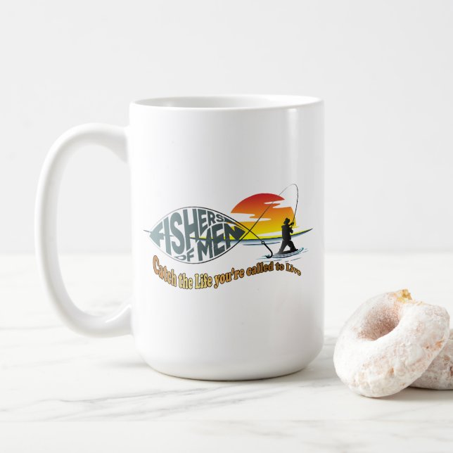 Caneca De Café Fisher of Men | Clássica #15 (Com Donut)