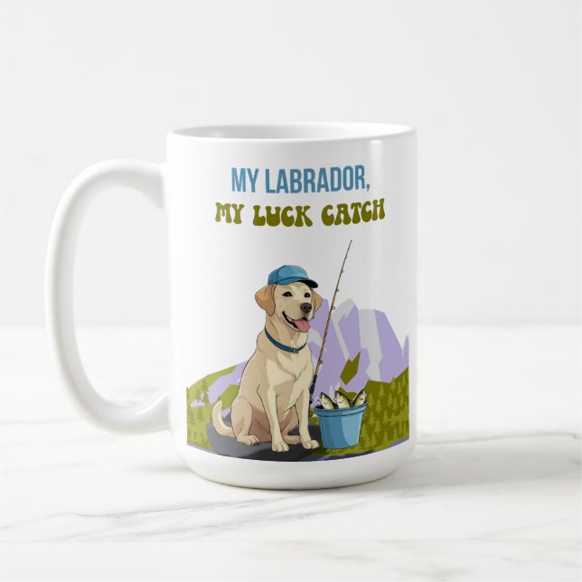 Caneca De Café Fishing Buddy – Labrador Retriever Edition (Esquerda)