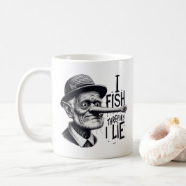 Caneca De Café Fishing Lie Joke Mug