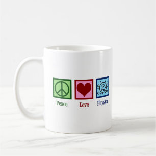Caneca De Café Física do Amor pela Paz