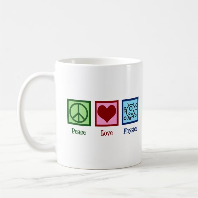 Caneca De Café Física do Amor pela Paz (Esquerda)