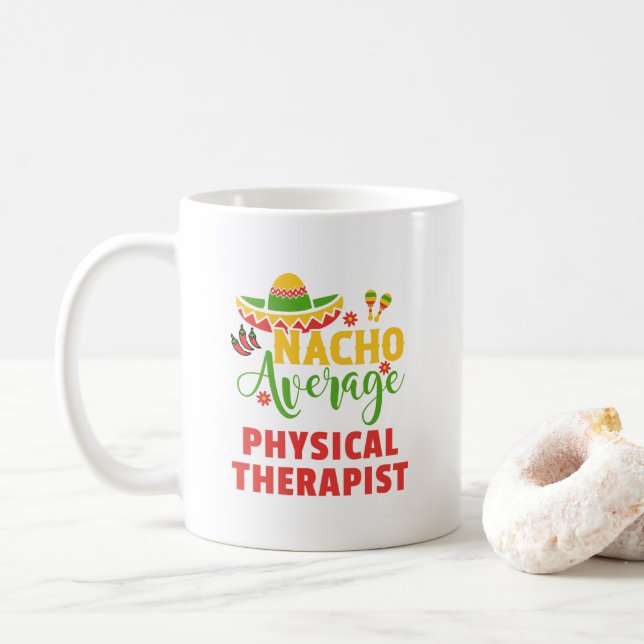 Caneca De Café Fisioterapeuta de Graduação DPT Físico (Com Donut)