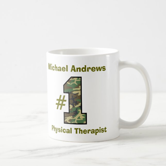 Caneca De Café Fisioterapeuta V5q do número um (Direita)