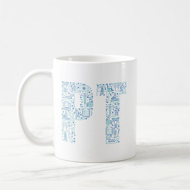Caneca De Café Fisioterapia pinta (Esquerda)