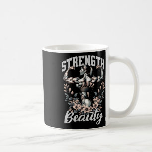 Caneca De Café Fisique Feminina E Força De Construção De Bacalhau