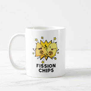 Caneca De Café Fissão Chips Engraçado Física Comida Pun