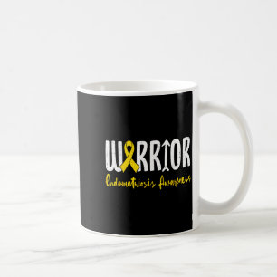 Caneca De Café Fita amarela de conscientização da endometriose gu