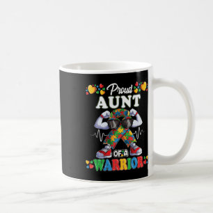 Caneca De Café Fita Autista Tia Quebra-Cabeça De Consciencializaç