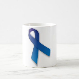 Caneca De Café Fita azul da consciência e da relembrança