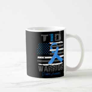 Caneca De Café Fita Azul de Conscientização do Diabetes Mundial G