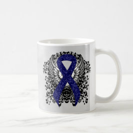 Caneca De Café Fita Azul Escura com Asas