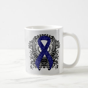 Caneca De Café Fita azul escuro com asas