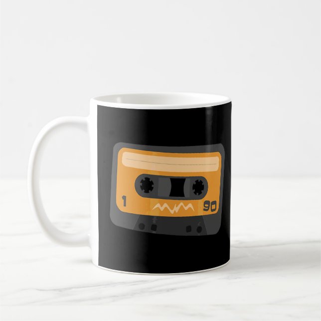 Caneca De Café Fita Cassete de Áudio (Esquerda)