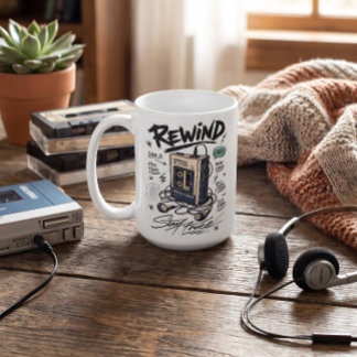 Caneca De Café Fita Cassete Retro Mixtape Música Nostalgia