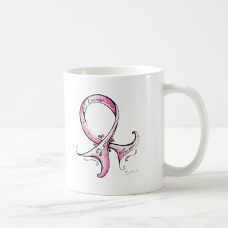 Caneca De Café Fita cor-de-rosa