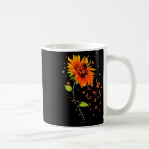 Caneca De Café Fita de Brisão Borboleta Leucemia Mono de Consciên