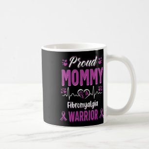 Caneca De Café Fita de Conhecimento do Guerreiro de Fibromialgia 