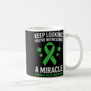 Caneca De Café Fita de Conscientização da Paralisia Cerebral Keep