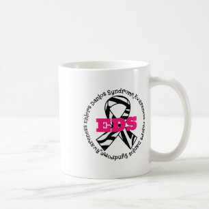 Caneca De Café Fita de Conscientização da Síndrome de Ehlers Danl