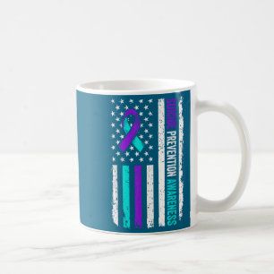 Caneca De Café Fita de Conscientização sobre Prevenção de Suicídi