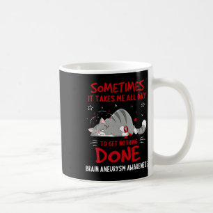 Caneca De Café Fita de Gato de Consciência do Aneurismo